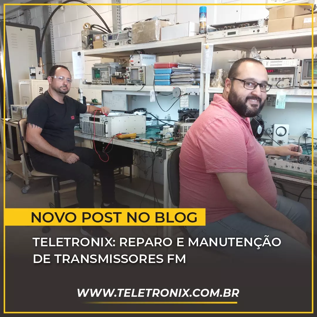 manutenção e reparo de transmissores FM