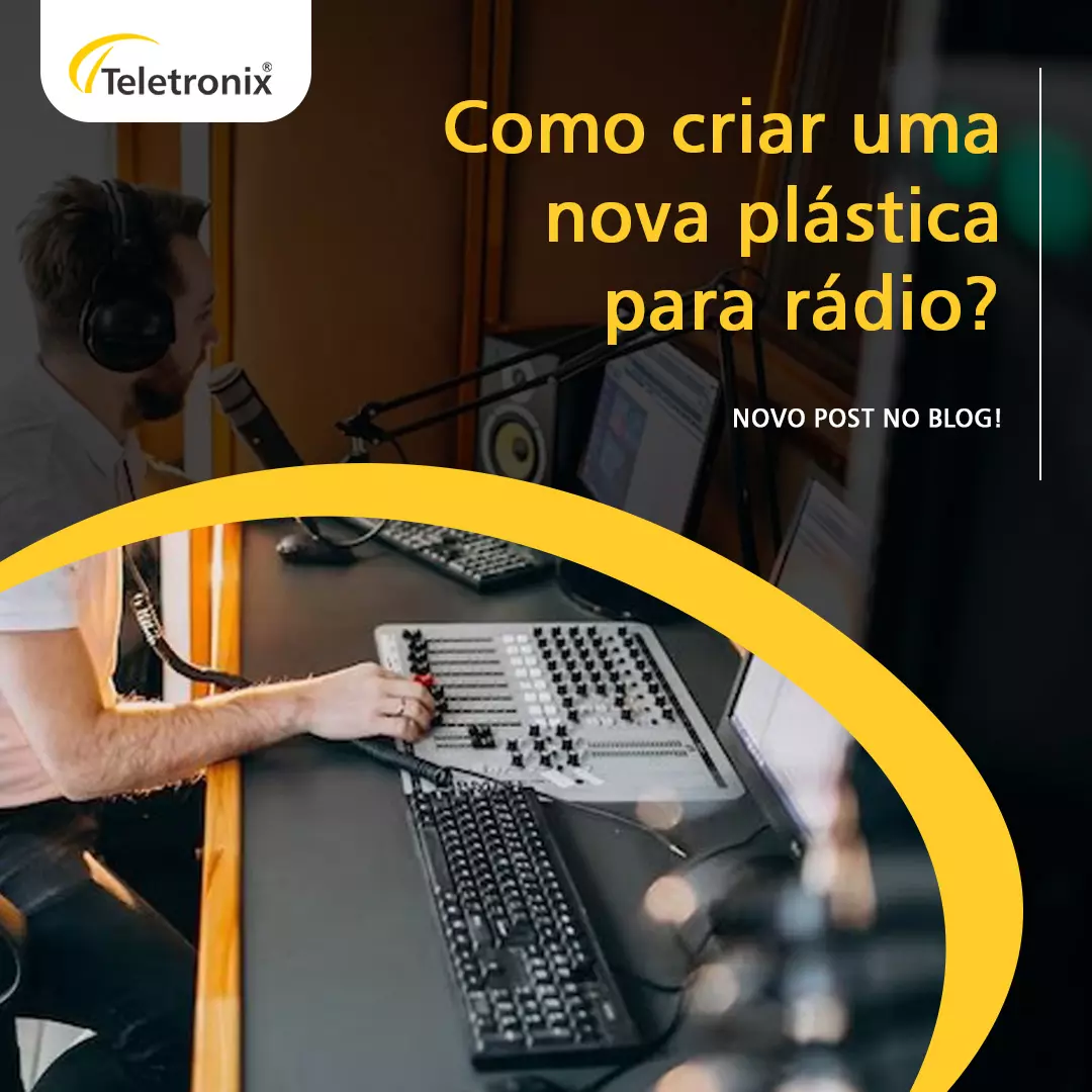 plástica para rádio